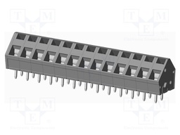 Connector: PCB terminal block; terminal; angled 45°; on PCBs