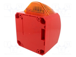 Signaller: lighting-sound; 10÷60VDC; siren,flashing light; LED