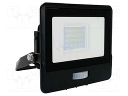 Lamp: LED flood light; 20W; 230VAC; white warm; 100°; 3000K; 25000h
