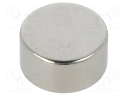 Magnet: permanent; neodymium; 13N; Ø: 8mm; H: 4mm