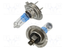 Filament lamp: automotive; PX26d; H7; white-blue; 12V; 55W; +150%