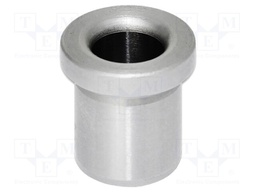 Guide bushing; hardened steel; Ø: 15mm; Flange dia: 18mm; DIN: 172