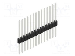 Connector: pin strips; pin header; male; PIN: 14; 1.27mm; THT; 1x14