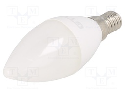 LED lamp; cool white; E14; 230VAC; 260lm; 3W; 160°; 6400K
