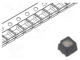 LED; RGB; SMD; 2121; 2.15x2.05x1.9mm; 120°; 15/8/5mA; Lens: diffused