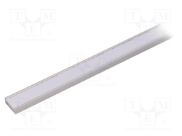 Profiles for LED modules; mat; surface; L: 1m; aluminium; anodized