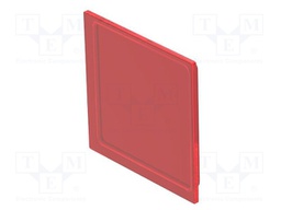 Actuator lens; 16mm; 92; red; plastic; 12x12mm