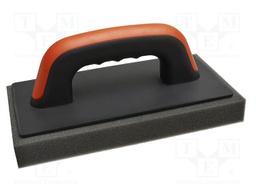Finishing trowel; with sponge; L: 250mm; W: 130mm; Thk: 30mm