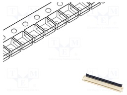 Connector: FFC/FPC; TF07V; SMT; PIN: 50; horizontal; 500mA; Mat: LCP