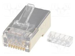 Plug; RJ45; 44915; PIN: 8; Cat: 6; shielded,with conductor guide