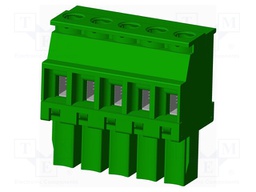 Connector: pluggable terminal block; plug; female; angled 90°
