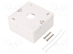 Socket; case; Colour: white; surface-mounted