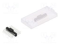 Connector: pin strips; pin header; male; PIN: 18; 2.54mm; SMT; 2x9