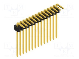 Connector: pin strips; pin header; male; PIN: 14; 1.27mm; THT; 1x14