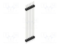 Connector: pin strips; pin header; male; PIN: 6; 2.54mm; THT; 1x6