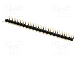 Pin header; pin strips; male; PIN: 40; angled 90°; 2mm; THT; 1x40