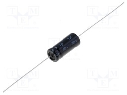 Capacitor: electrolytic; bipolar; THT; 1uF; 100V; Ø10x20mm; ±20%