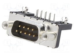 D SUB CONNECTOR, STANDARD, 9 POSITION, PLUG