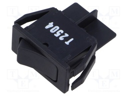 Rocker Switch, On-Off, SPST, Non Illuminated, Panel Mount, Black, 1550 Series