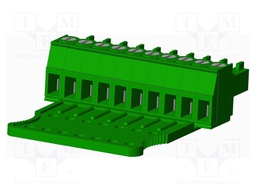 Connector: pluggable terminal block; plug; female; straight; 300V