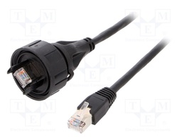 Patch cord; 5m; Buccaneer Ethernet; PIN: 8; gold-plated; 1.5A; IP68