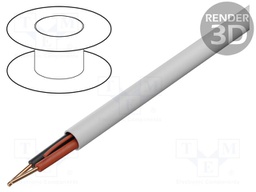 Wire: data transmission; 2x18AWG; Insulation: PVC; Colour: white
