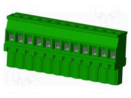 Connector: pluggable terminal block; plug; female; angled 90°
