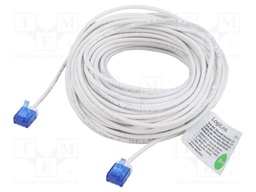 Patch cord; RJ45 plug,both sides; U/UTP; 6a; Cu; white; 20m