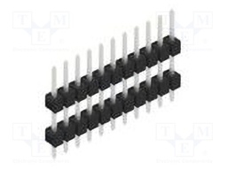 Connector: pin strips; pin header; male; PIN: 11; 2.54mm; THT; 1x11