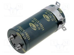 Capacitor: electrolytic; 4700uF; 450VDC; Ø76x160mm; ±20%; 2000h