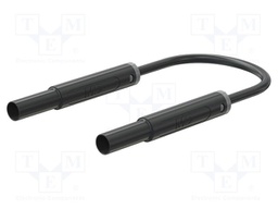 Test lead; 32A; banana plug 4mm,both sides; insulated; Len: 1m