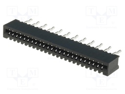 Connector: FFC (FPC); straight; PIN: 24; NON-ZIF; THT; tinned; 1mm