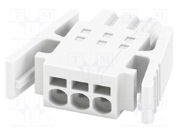 PCB connector, nominal cross section: 0.5 mm?, color: white,