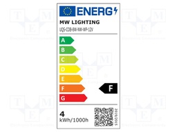 COB LED tape; white neutral; LED/m: 320; 10mm; IP65; 180°; 8W/m