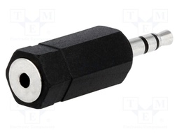 Adapter; Jack 2.5mm socket,Jack 3.5mm plug; stereo