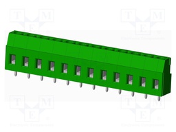 Connector: PCB terminal block; terminal; Plating: tinned; on PCBs