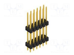 Connector: pin strips; pin header; male; PIN: 12; 2.54mm; THT; 2x6