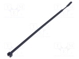 Cable tie; L: 160mm; W: 3.6mm; polyamide; 130N; black; Ømax: 38mm