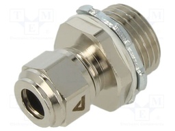 Cable gland; NPT1/2"; brass; with locknut