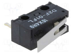 Microswitch SNAP ACTION; with lever; SPDT; 0.1A/30VDC; ON-(ON)