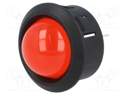 Indicator: LED; prominent; Cutout: Ø25.65mm; for PCB; plastic
