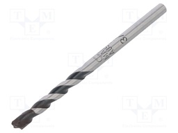 Drill bit; for concrete; Ø: 3/16",5mm; L: 85mm; metal; blister