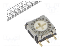 Encoding switch; DEC/BCD; Pos: 16; SMT; Rcont max: 200mΩ; 5.1Ncm