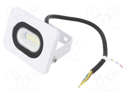 Lamp: LED flood light; 4000(typ)K; IP65; Body: white; 10W; 230VAC