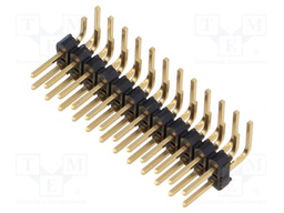 Connector: pin strips; pin header; male; PIN: 24; angled 90°; THT