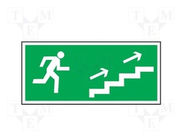 Safe condition sign; W: 150mm; H: 300mm; PS; photoluminescent