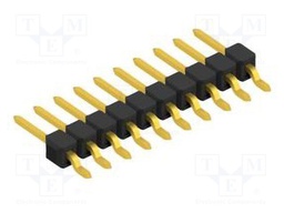 Connector: pin strips; pin header; male; PIN: 10; 2.54mm; SMT; 1x10