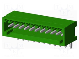 Connector: pluggable terminal block; socket; male; angled; THT