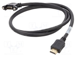 Cable; HDMI socket 110° left/right,HDMI plug; Len: 1m; black