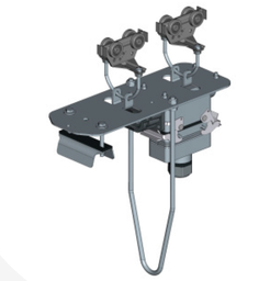 TROLLEY WITH SOCKET PLUG 24 POLES SADDLE 68MM LINE 41